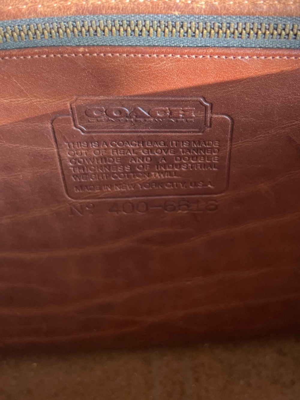 Vintage Coach NYC Rambler Leather Twill Crossbody 🤎✨ - Picture 5 of 5